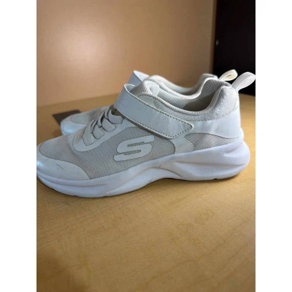 Skechers Microspec Max White Mesh Athletic Sneakers 303552L Youth Size 3.5